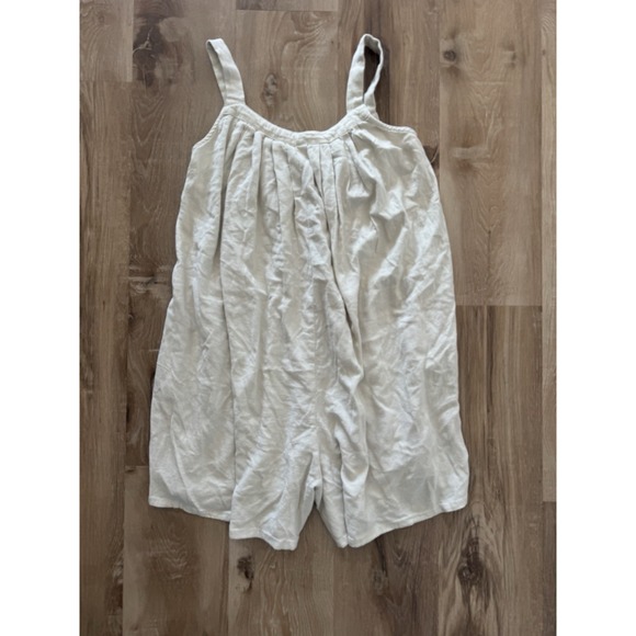 hunter and browner Pants - Hunter & Browner Linen/‎ Rayon Romper Size Xs Boho Cottagecore